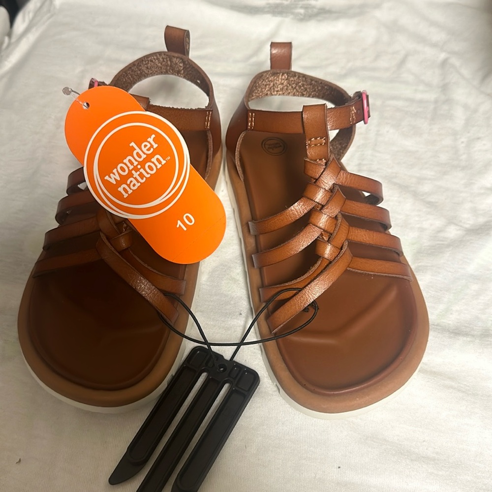 Wonder nation gladiator sandal girls